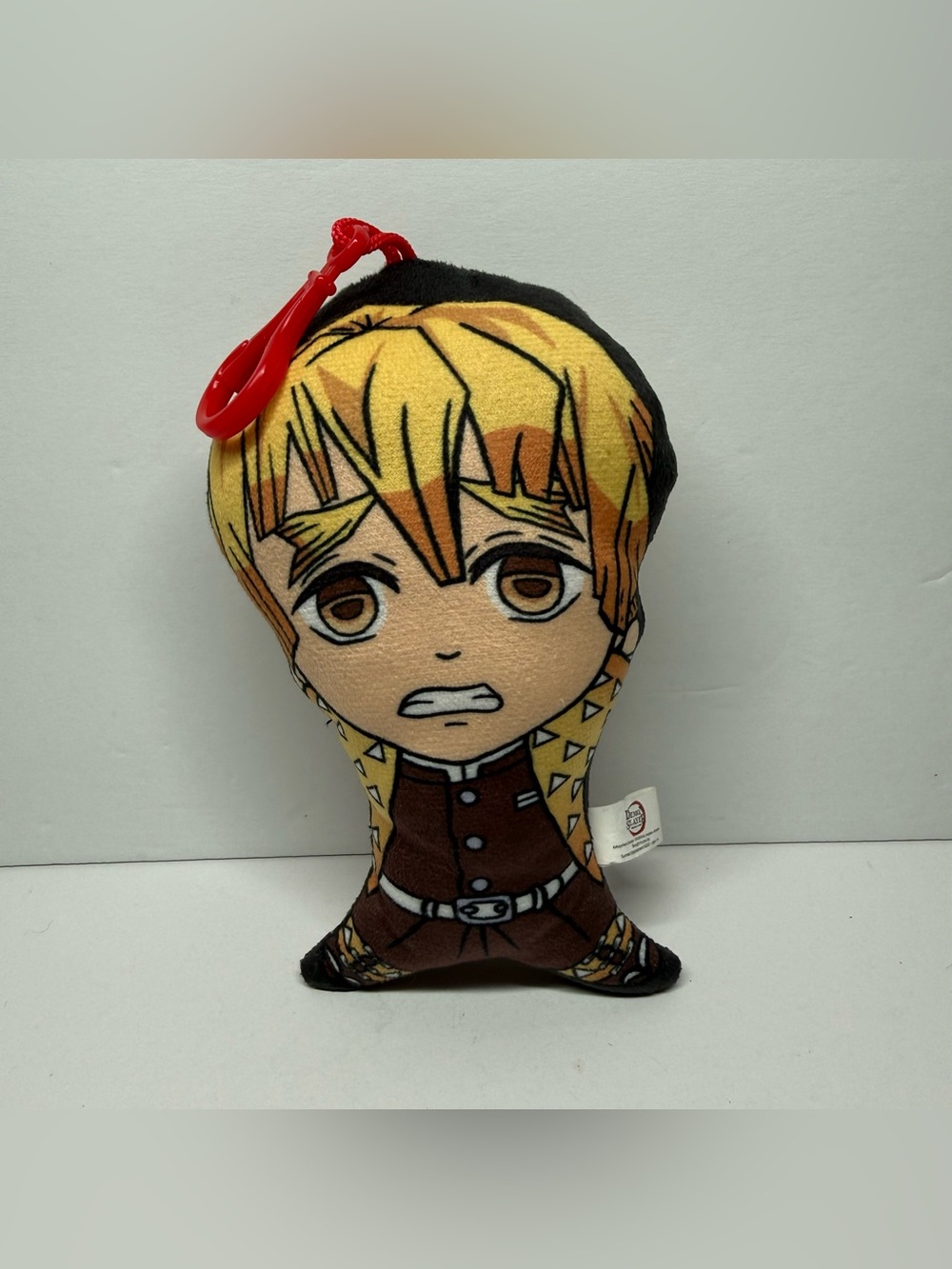 Demon Slayer Zenitsu Plush Character Mini Pillow Bag Clip Charm 2021 Surreal Toy